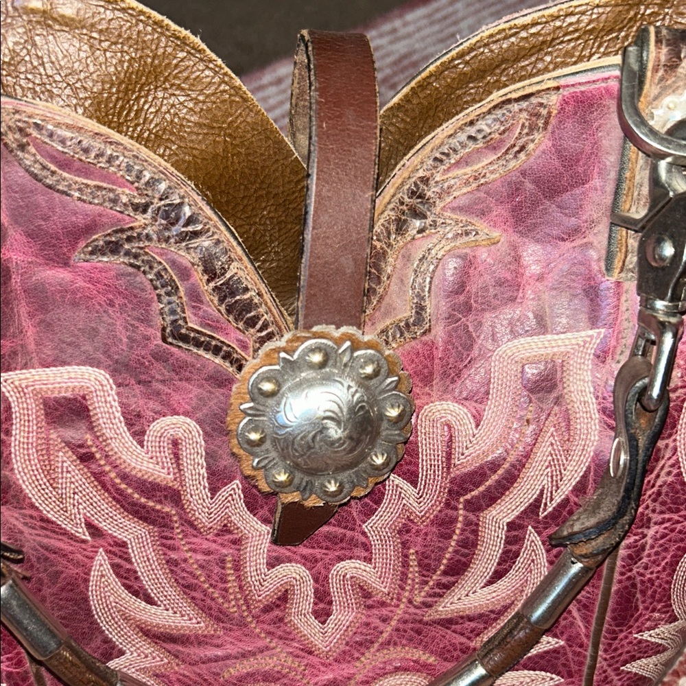 Western Style Pink and Brown Women's Bag TLC - Picture 8 of 13
